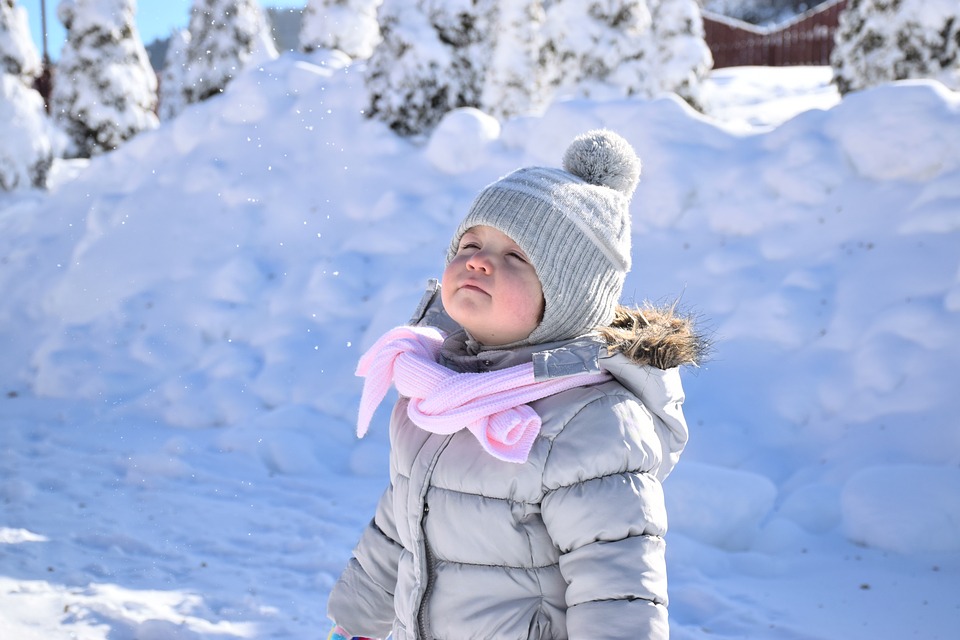 Baby Girl in Snow