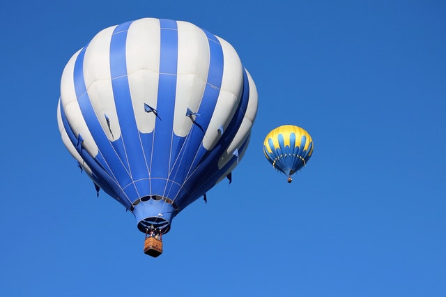 You can go on a hot air balloon ride only in the morning