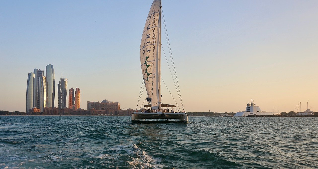 Catamaran sailing boat